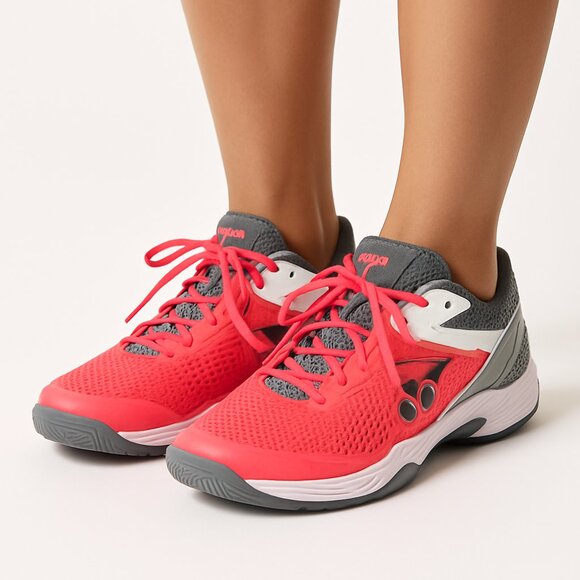 Yonex Shoes - Pink and Gray Athletic Shoes Lightweight Design